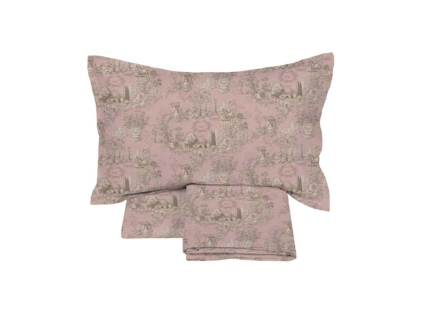 SET POSTEĽNÝCH NÁVLIEČOK 250*240 TOILE DE BORGO BLANC MARICLO (A40268A)
