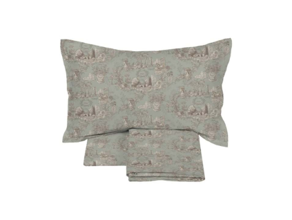 SET POSTEĽNÝCH NÁVLIEČOK 250*240 TOILE DE BORGO BLANC MARICLO (A40268B)