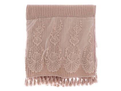 PLÉD DENTELLE 74*185 BLANC MARICLO (A3623299RO)
