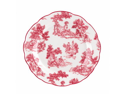 PORCELÁNOVÝ HLBOKÝ TANIER ČERVENÝ BLANC MARICLO (A40575B)