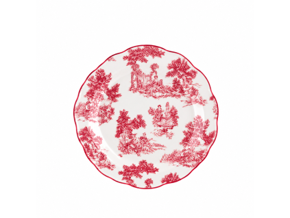PORCELÁNOVÝ DEZERTNÝ TANIER ČERVENÝ BLANC MARICLO (A40575C)