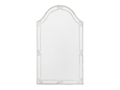 miroir apolline en metal blanchi
