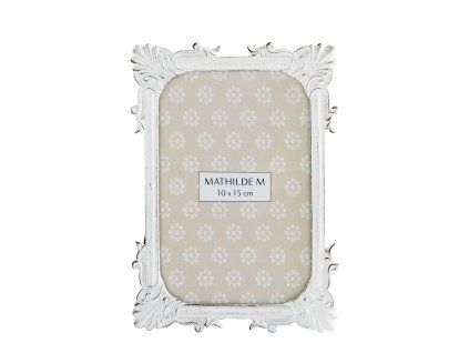 cadre photo rectangulaire souvenir precieux en metal blanchi (3)