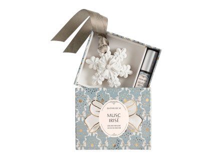 decor parfume et concentre de parfum rubans de fete musc irise