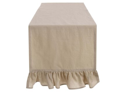 RUNNER S VOLÁNOM 40*140 FRILL BLANC MARICLO (A3407599BG)