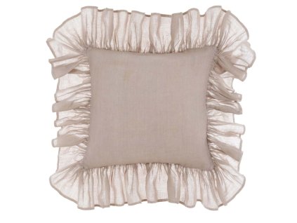 ĽANOVÝ VANKÚŠ S VOLÁNOM 45*45 BLANC MARICLO (A3529099EC)