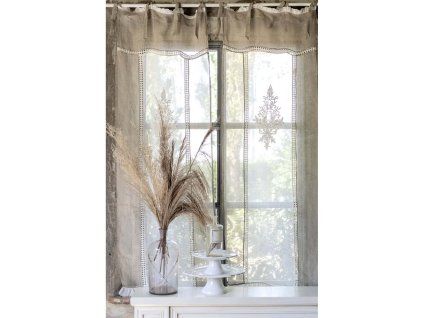 ĽANOVÝ ZÁVES DENTELLE 60*160 BLANC MARICLO (A36119)
