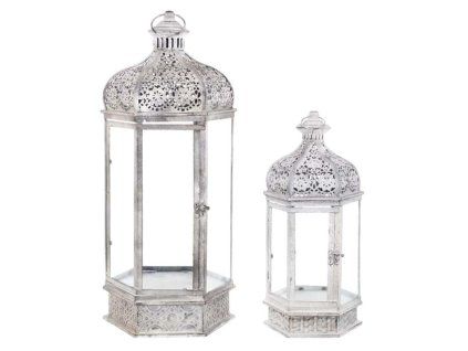 SET KOVOVÝCH LAMPÁŠOV ELEUSI 63CM BLANC MARICLÒ (A34492)