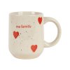 mug famille blanc mouchete rouge 35cl d8xh10cm gres 467513 467513 DEB WEB