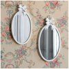 miroir ovale noeud en metal blanchi petit modele (1)