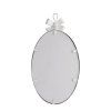 miroir ovale noeud en metal blanchi petit modele (2)