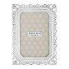 cadre photo rectangulaire arabesques royales en metal blanchi