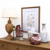 LAMPA STOLNÁ S TIENIDLOM HNEDÁ INTERIOR´S