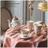 madame de recamier teapot golden polka dots (1)